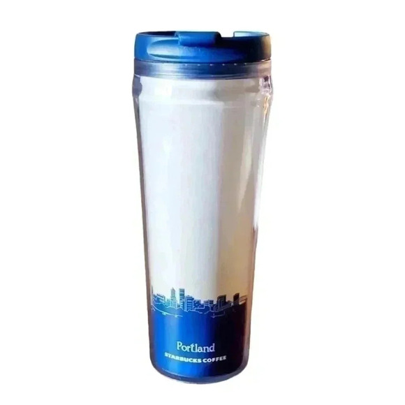 Vintage Starbucks Portland Tumbler | Mount Hood + Skyline | 12oz - Picture 5 of 8